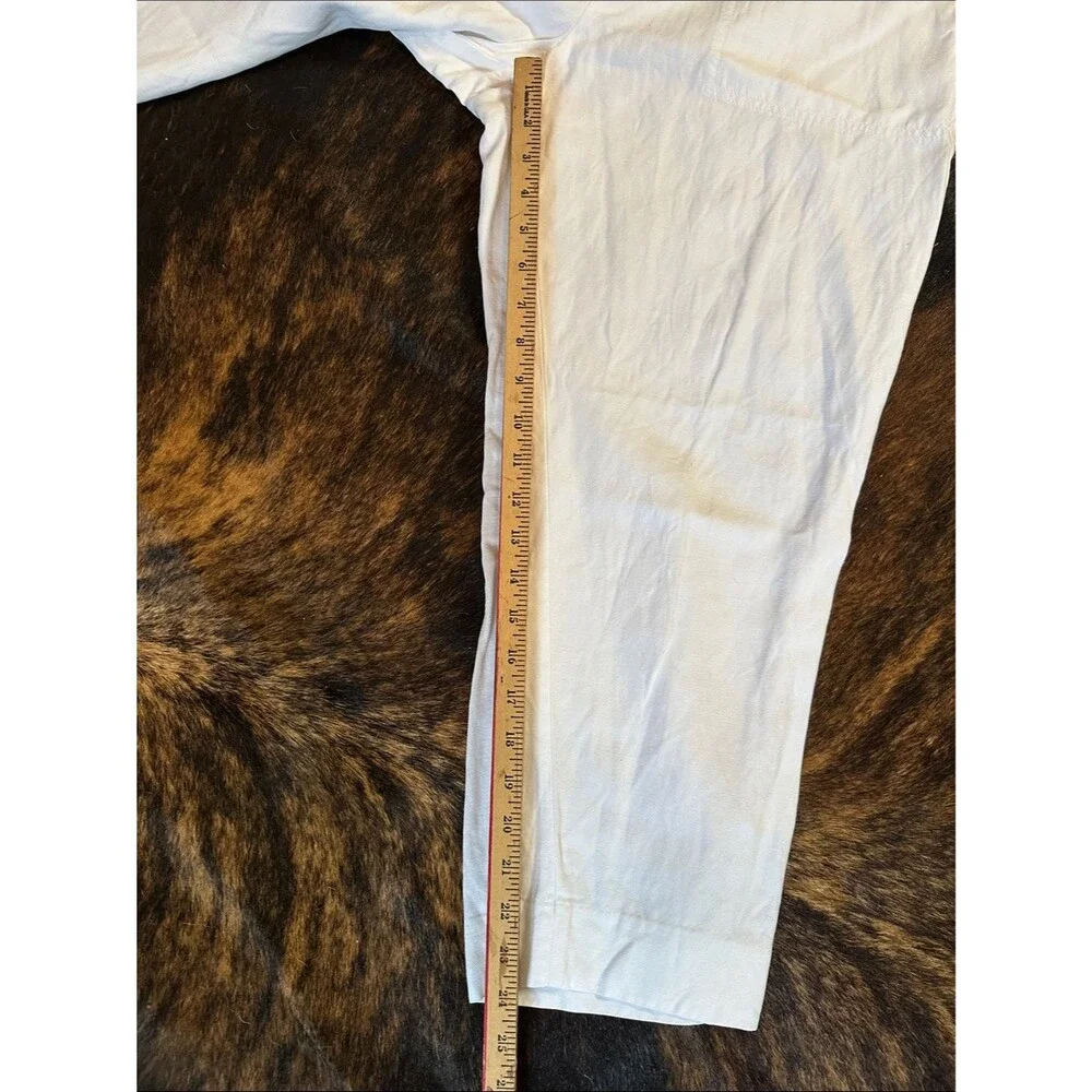 Banana Republic White Linen Blend Pants, 24